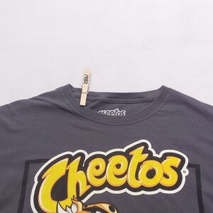 Cheetos Casual Crew Nexk Short Sleeve Graphic T Shirt Mens Size Small S Gray